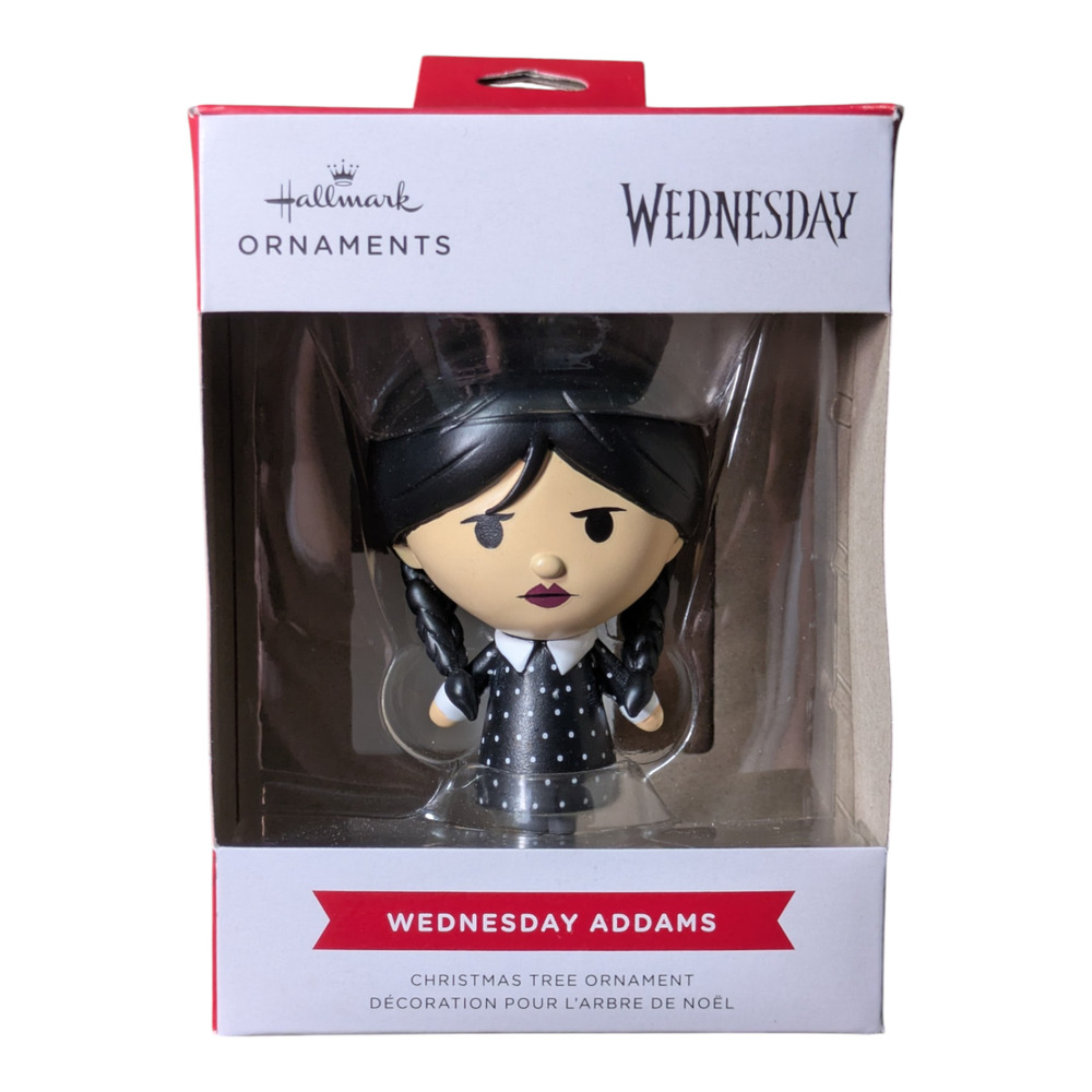 Hallmark Wednesday Addams Christmas Tree Ornament NIB Gift Black